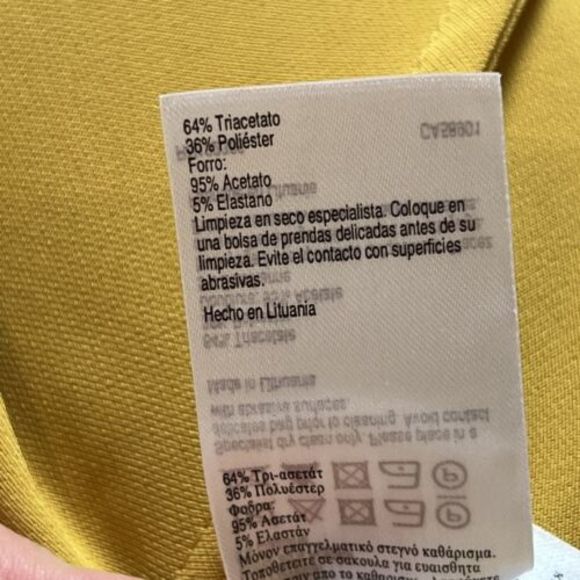 Karen Millen Yellow High Low Midi Dress US2 ($399) - Picture 11 of 11